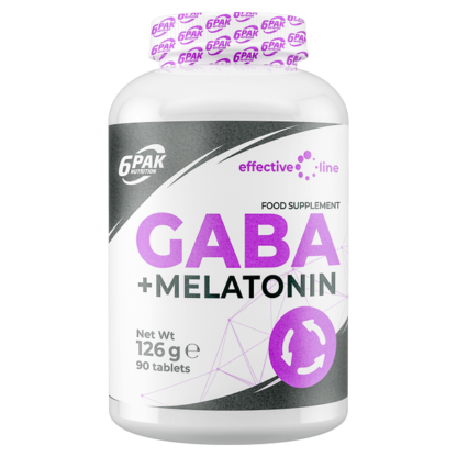 6Pak Effective Line Gaba + Melatonin - 90 tabletek