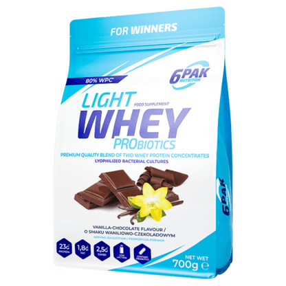 6Pak Light Whey Probiotics - 700g vanilla chocolate