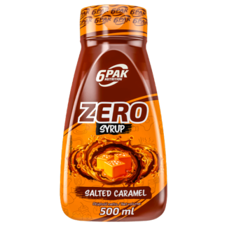 6Pak Zero Syrup - 500ml salted caramel