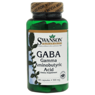 Swanson GABA Gamma Aminobutyric Acid 500mg - 100 kaps