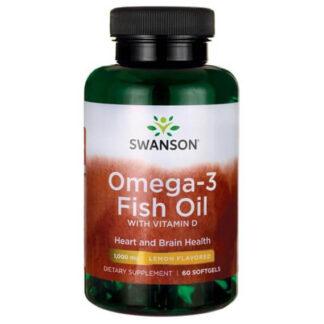 Swanson Omega-3 & Witamina D-3 - 60 kaps