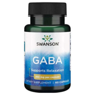 Swanson GABA Gamma Aminobutyric Acid Forte 750mg – 60 kaps.