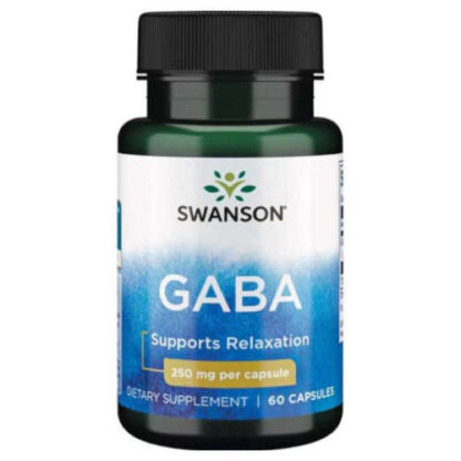 Swanson GABA Gamma Aminobutyric Acid 250mg – 60 kaps.