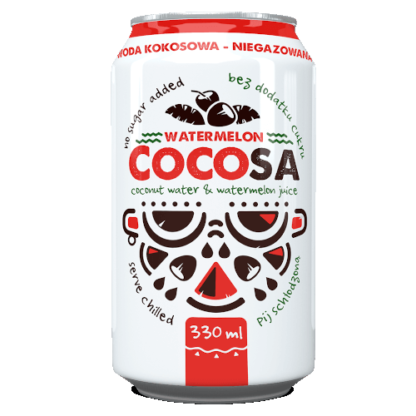 Diet Food CocoSa Kokosowa Niegazowana Naturalna Z Sokiem Arbuzowym – 330ml