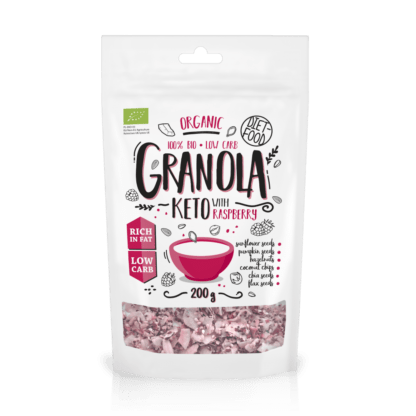Diet Food Bio Keto Granola Z Maliną - 200g