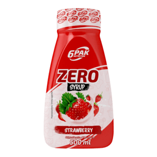 6PAK Nutrition Syrup ZERO Strawberry - 500ml
