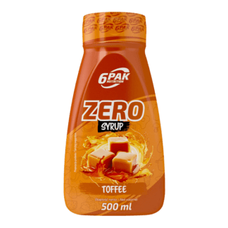 6PAK Nutrition Syrup ZERO Toffee - 500ml