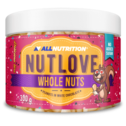 AllNutrition Nutlove Wholenuts Peanuts In White Chocolate - 300g