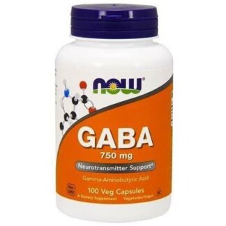 NOW Foods GABA 750 mg - 100 kaps.